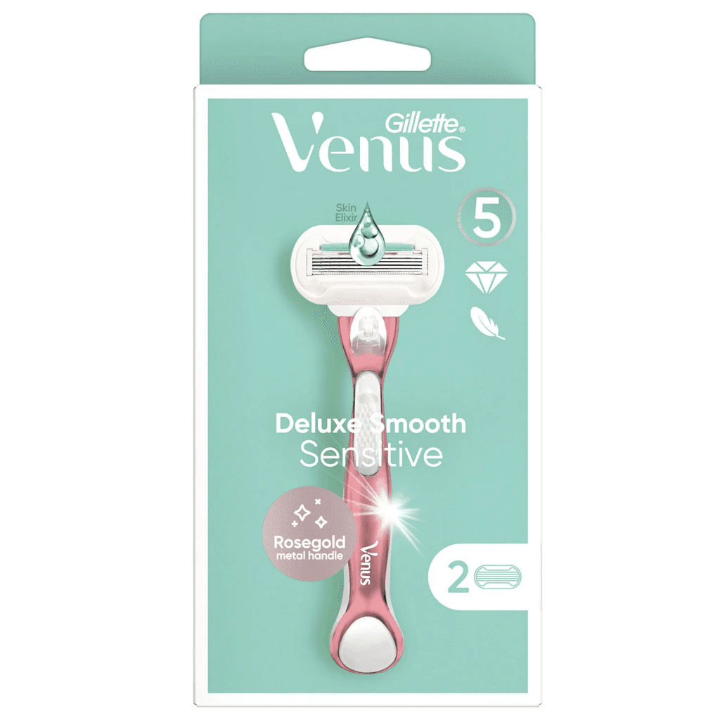 جيليت Venus Gentle Sumptuous Sensitive Women's Razor with 2 Blades