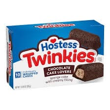 HOSTESS TWINKIES שוקולד CAKE LOVERS SPONGE CAKE קרמי FILLING