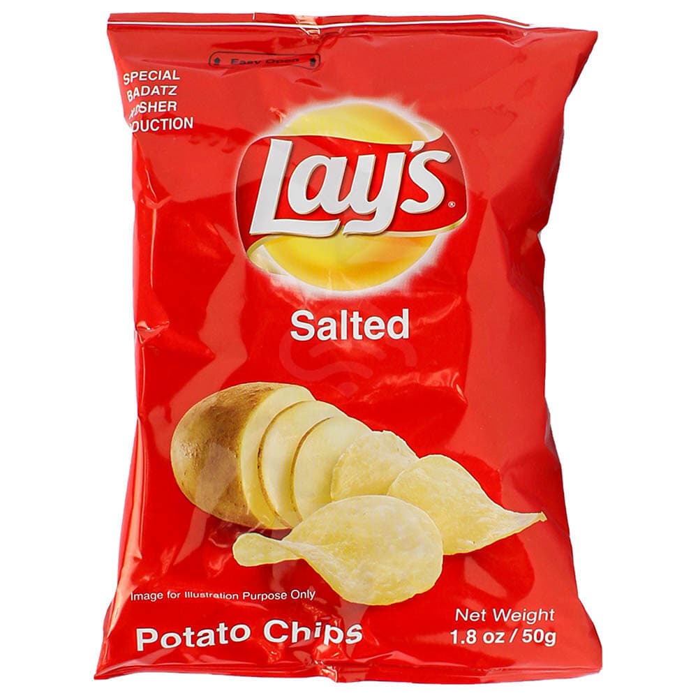 LAYS SALTED بطاطا CHIPS 18 G
