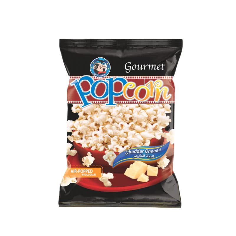 MR.צ'יפס POPCORN AIR - POPPED WHOLE GRAN CHEDDAR גבינה 28G
