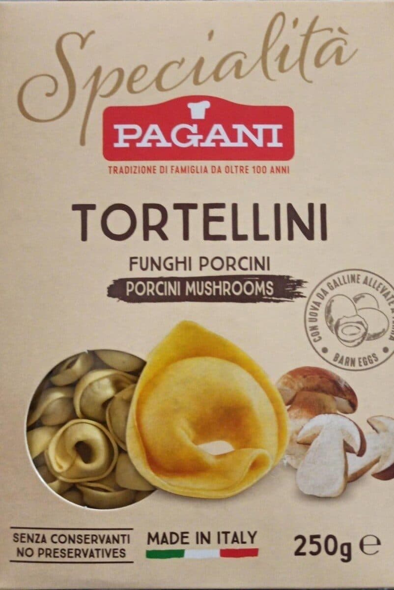 Pagani Tortellini Durum wheat egg pasta with mushroom filling 250 g